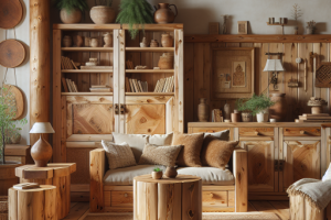 Añade un toque rústico a tu hogar con muebles de pino.