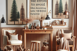 Los errores a evitar al decorar con muebles de pino.