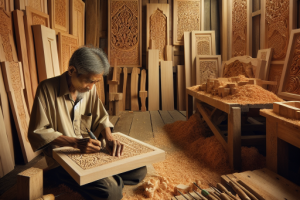 Los secretos de la artesanía detrás de los muebles de pino tallados.