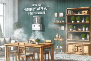¿Cómo afecta la humedad a los muebles de pino?